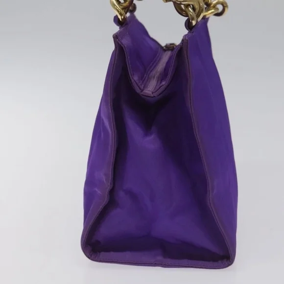 RARE PRADA Purple & Gold Nylon Vintage Handbag / Purse  (EUC) - Picture 5 of 16